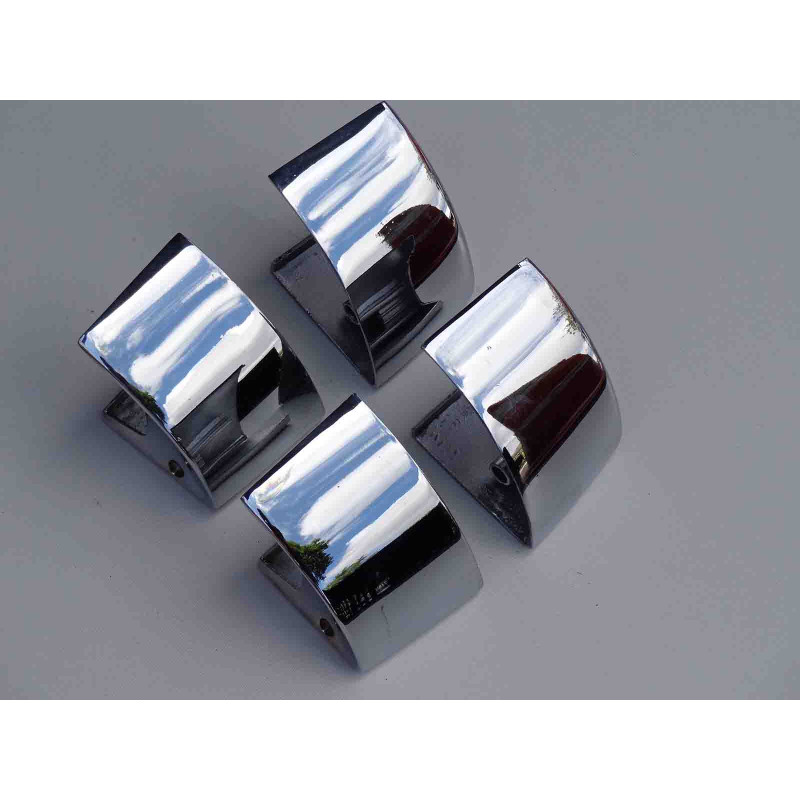 Maçaneta Interna C/ Moldura Bel Air Impala 1959 a 1961 4 Portas Cromado Usado - Jogo