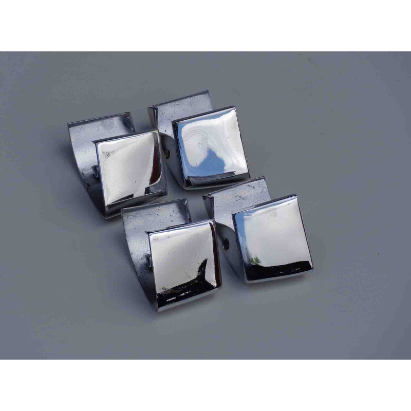 Maçaneta Interna C/ Moldura Bel Air Impala 1959 a 1961 4 Portas Cromado Usado - Jogo