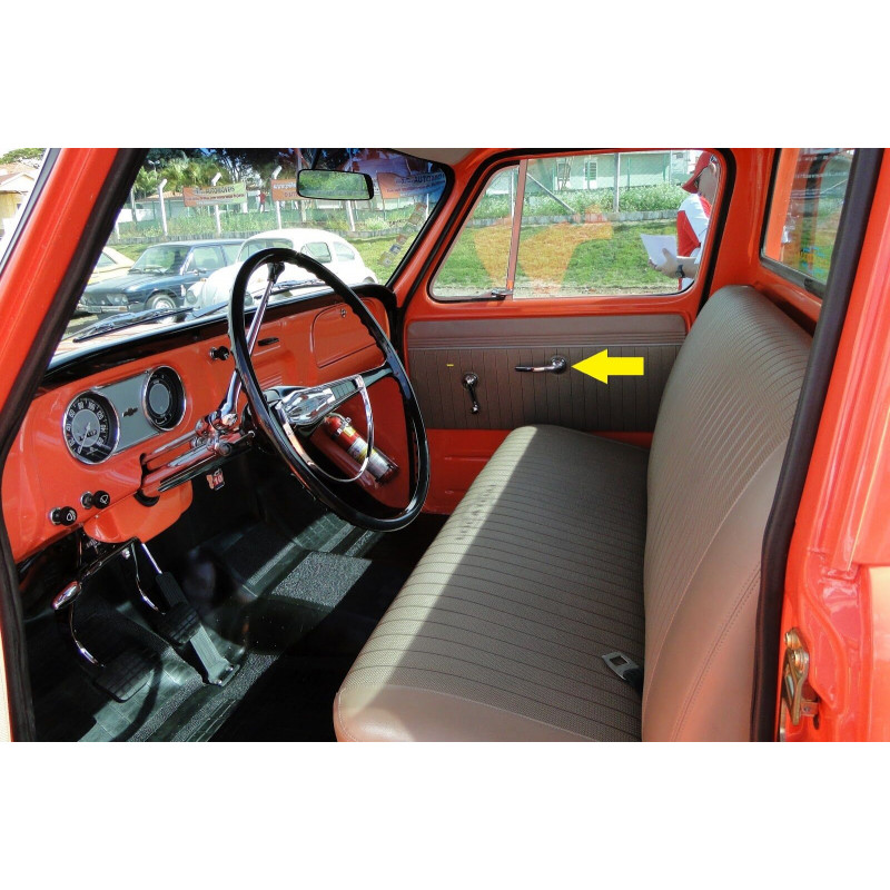 Maçaneta Interna Porta C-10 C-14 D-10 Veraneio 1964 a 1978 Parafuso