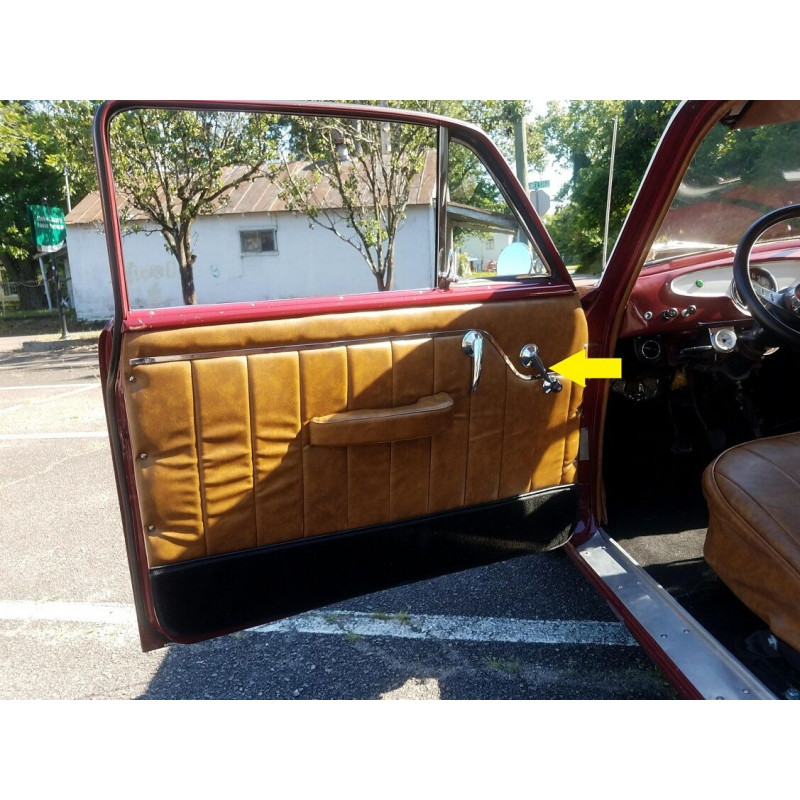 Manivela Vidro Aero Willys Cromada