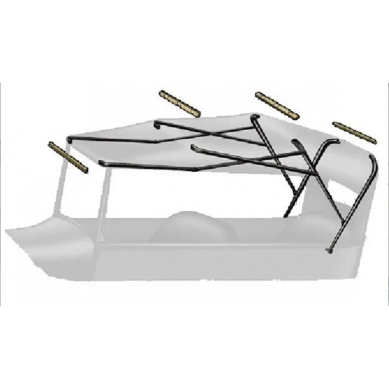 Madeira da Capota Ford Phaeton 28 à 31 - Jogo