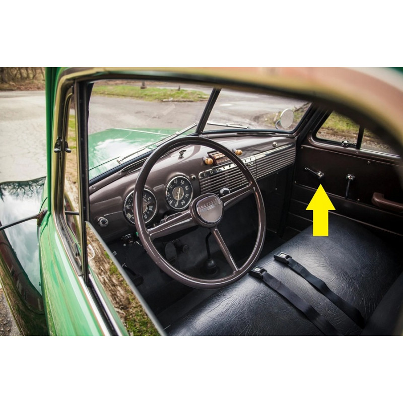 Manivela Vidro Cromada Metal Chevrolet Boca Sapo Bagre Marta Rocha Brasil C-10 Veraneio - Par