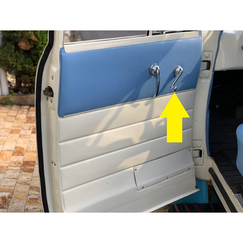 Manivela Vidro Cromada Metal Chevrolet Boca Sapo Bagre Marta Rocha Brasil C-10 Veraneio - Par