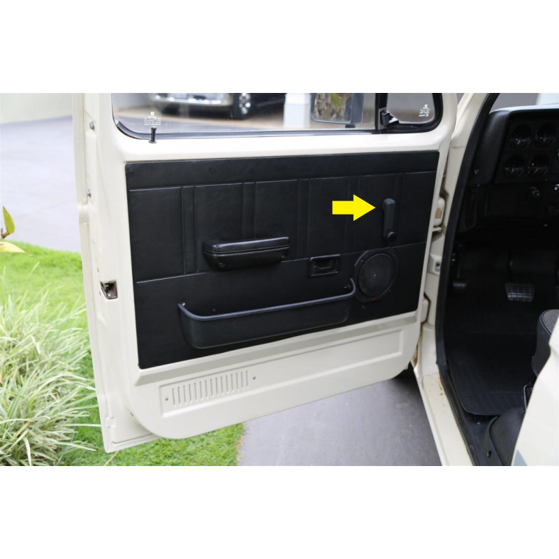 Manivela Vidro D-20 C-20 A-20 1990 a 1996 Metal Preto Nova