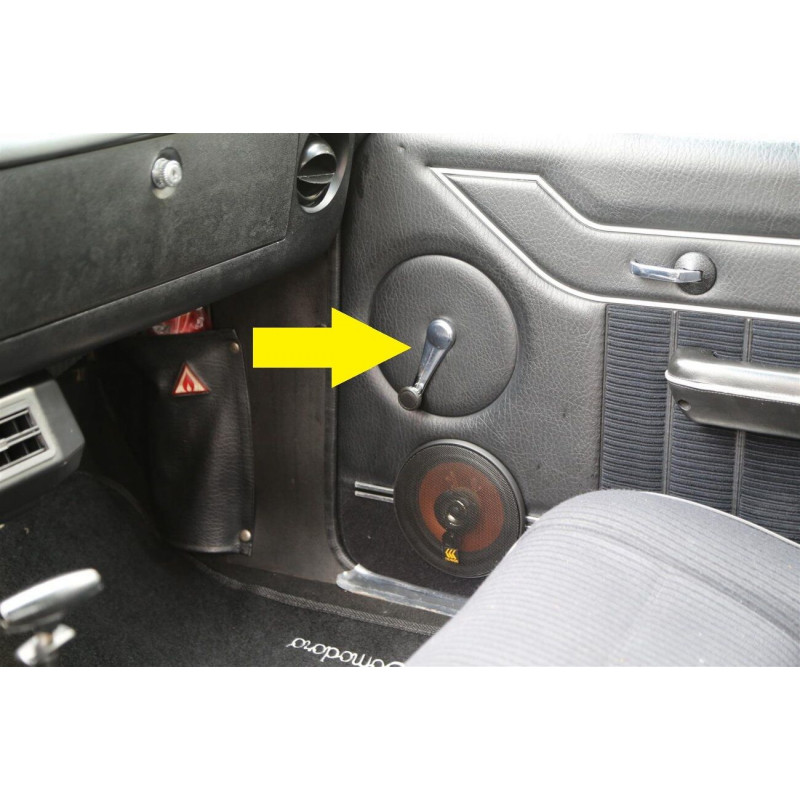 Manivela Maçaneta do Vidro Preta Opala Caravan Chevette