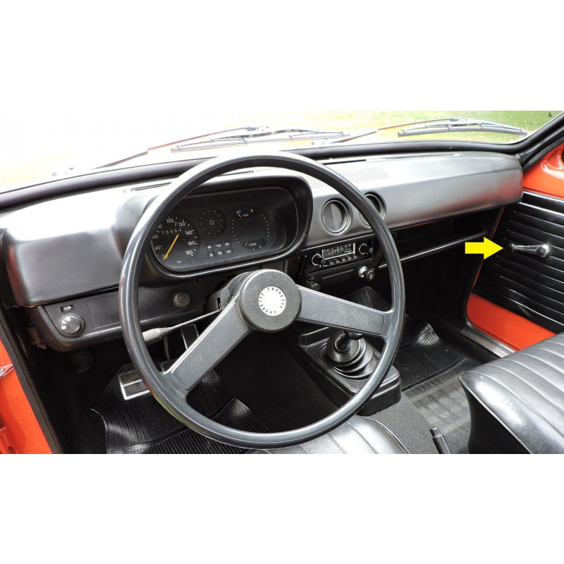 Manivela Maçaneta do Vidro Preta Opala Caravan Chevette