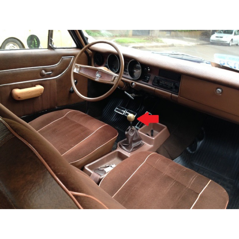 Manopla Câmbio Opala Caravan 4 Marchas Em Baixo Marrom