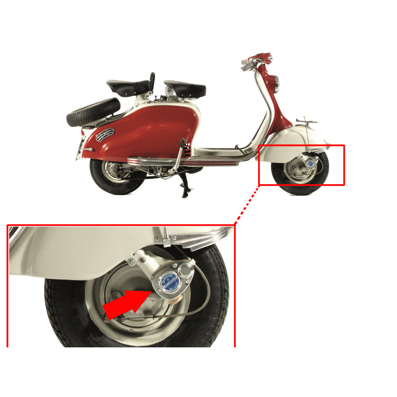 Tampa Acabamento Direito Do Garfo Lambretta LD - Unitário