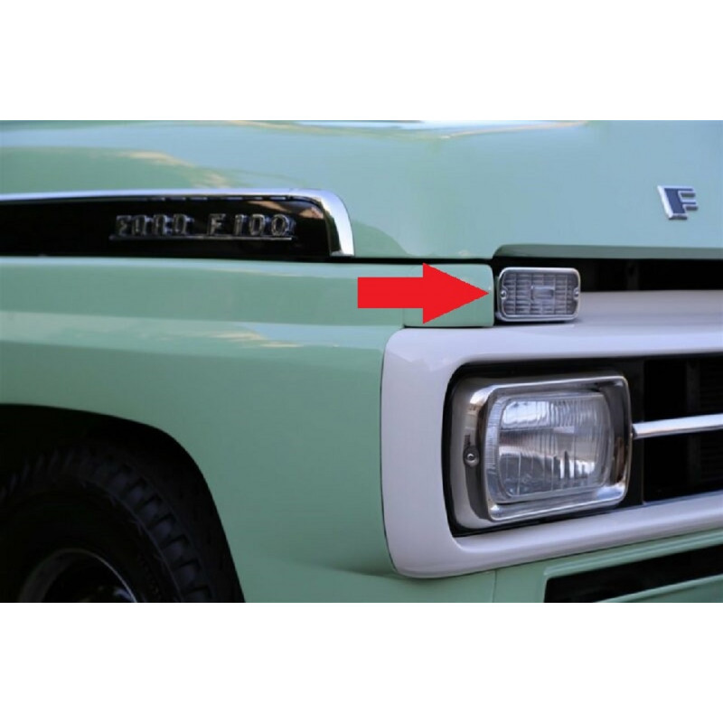 Lente Pisca F-100 F-350 F-600 1969 a 1971 Twin Beam Leão - Par