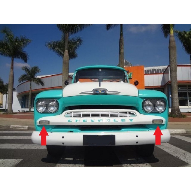 Lente Pisca Chevrolet Brasil 63 Leão 3100 6500 Incolor Nova