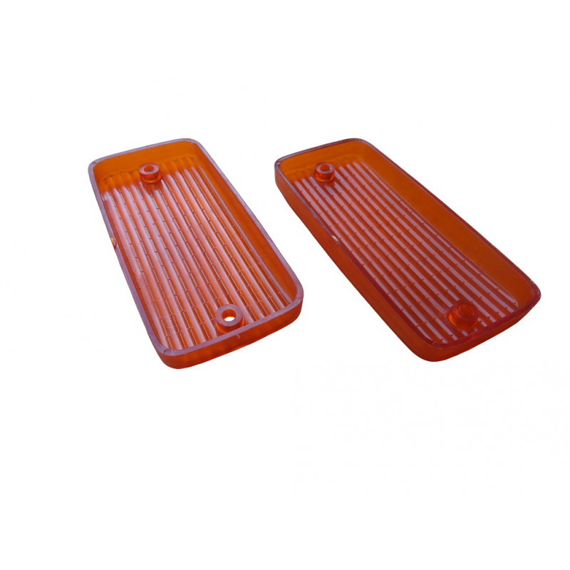 Lente Pisca Dianteiro Dodge 1800 Polara Até 77 Com Furo Leão Par