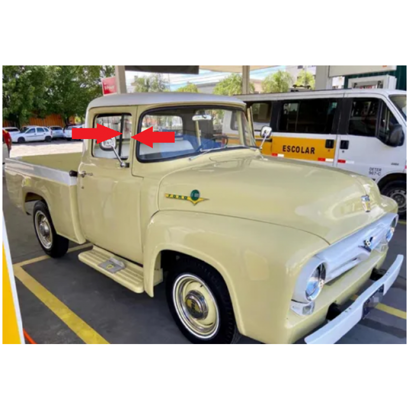 Quadro Quebra Vento Direito F-100 F-600 62 à 67 Original Usado