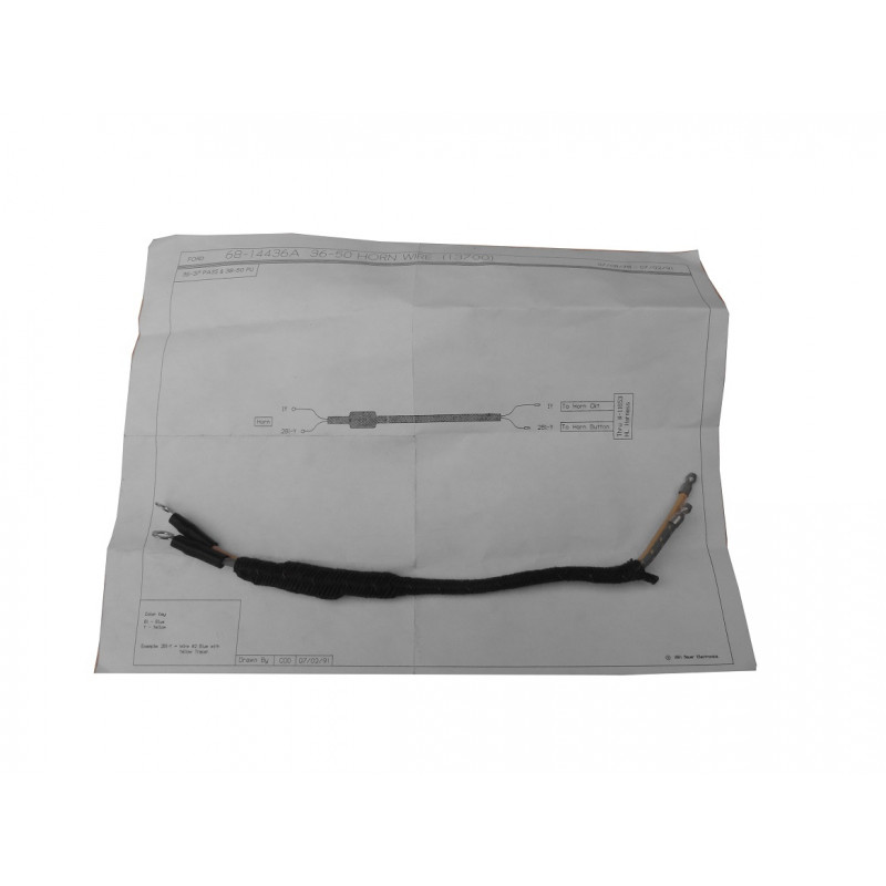 Fiação Chicote Do Motor Da Buzina Ford 36 À 37 Importado