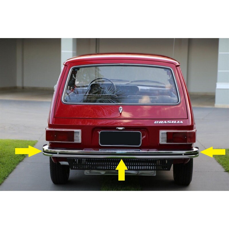Parachoque Traseiro Brasília Até 77 Novo Fabricação Antiga