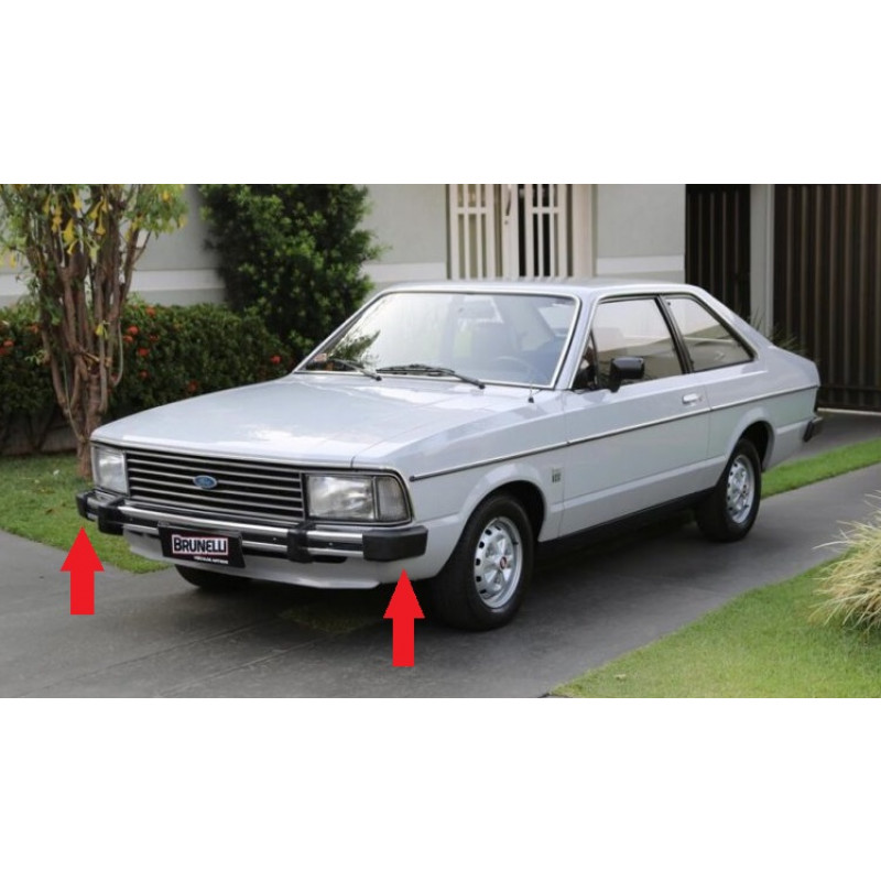 Ponteira Parachoque Dianteiro Corcel II Texturizada - Par