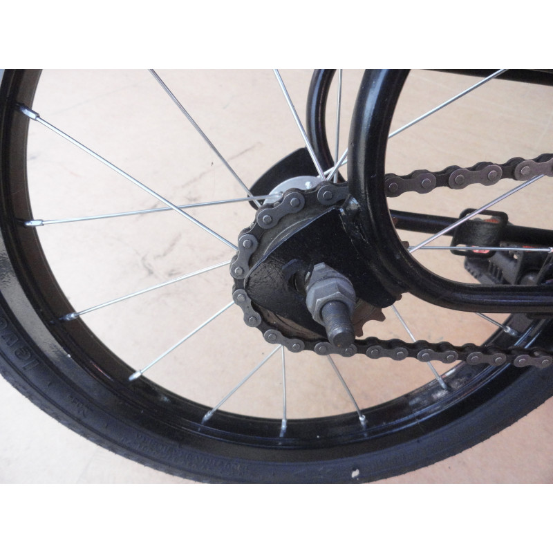 Bicicleta Antiga Monark Monareta Aro 16 Preta Usada