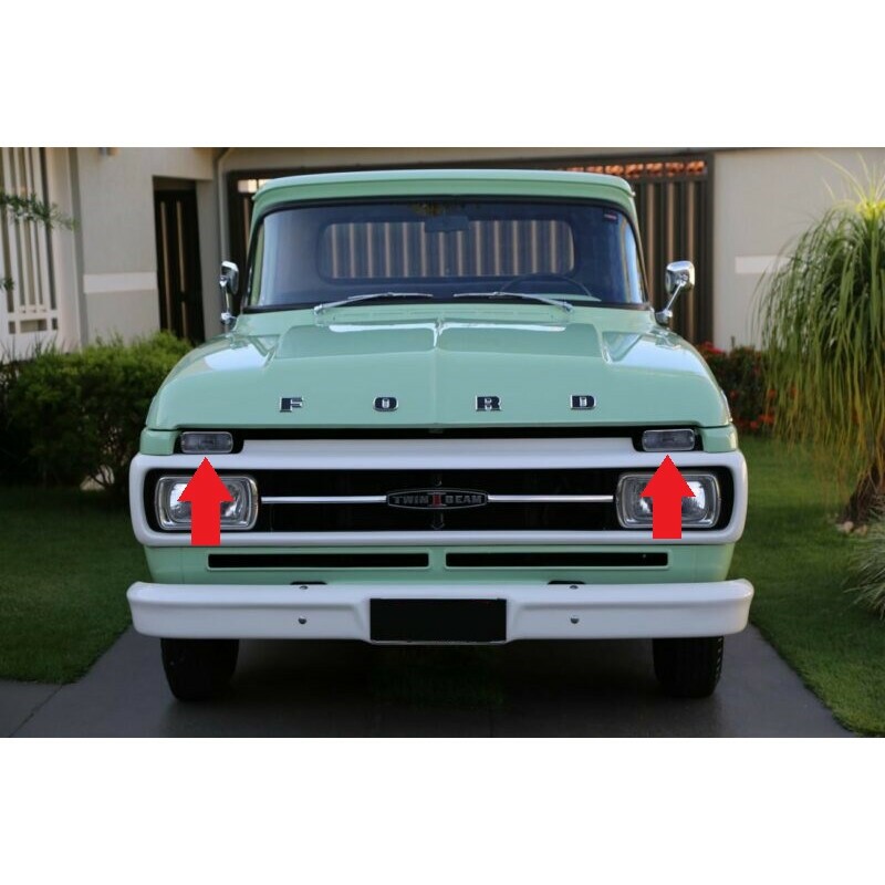 Pisca Dianteiro F-100 F-600 69 À 71 Twin Beam Novo - Par