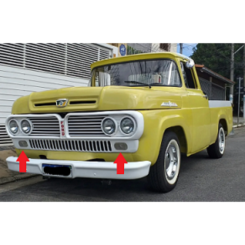 Lente Pisca Dianteiro F-100 F-600 65 À 68 Leão Nova - Par