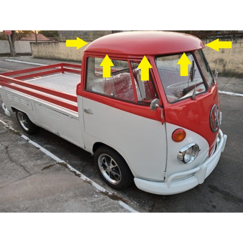 Teto Completo Cabine Kombi Corujinha Pick Up Até 75 Original
