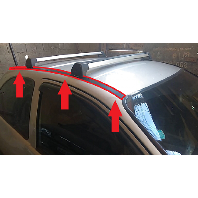 Friso Direito Do Teto P/ Rack Corsa Todos Anos Original GM