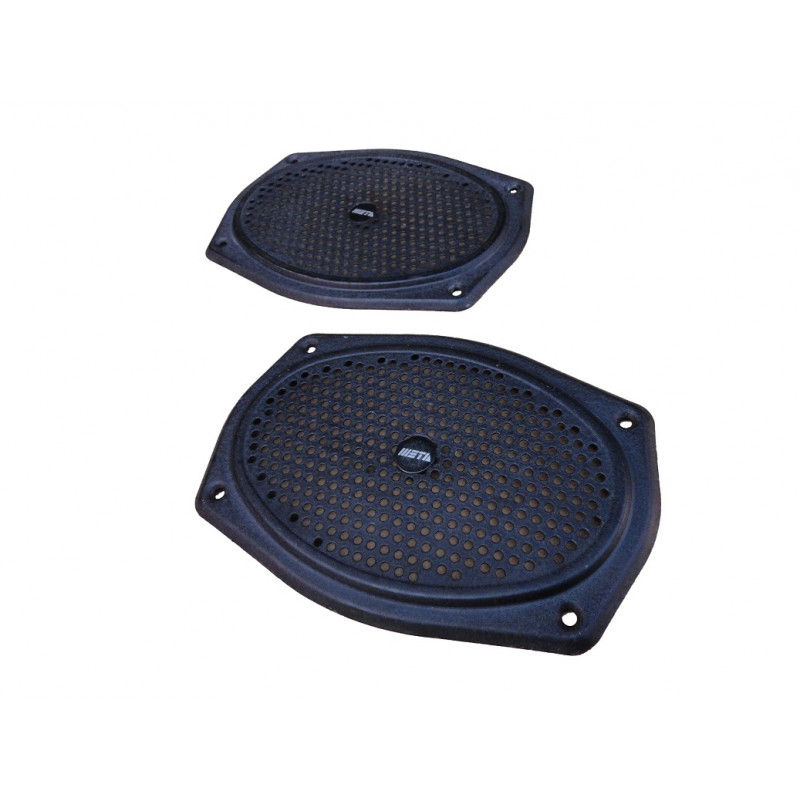 Tela Alto Falante Carro Antigo Universal Retangular - Par