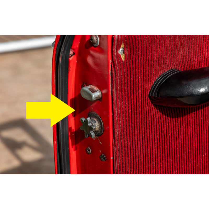 Fechadura Porta Ford F-100 F-350 F-600 56 À 61 Usada c/ Detalhe - Par