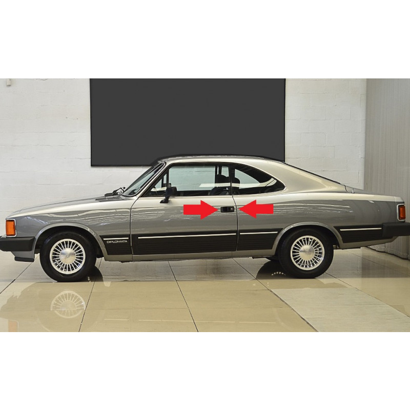 Maçaneta Externa Esquerda Opala Caravan 85 Diante Original Nova