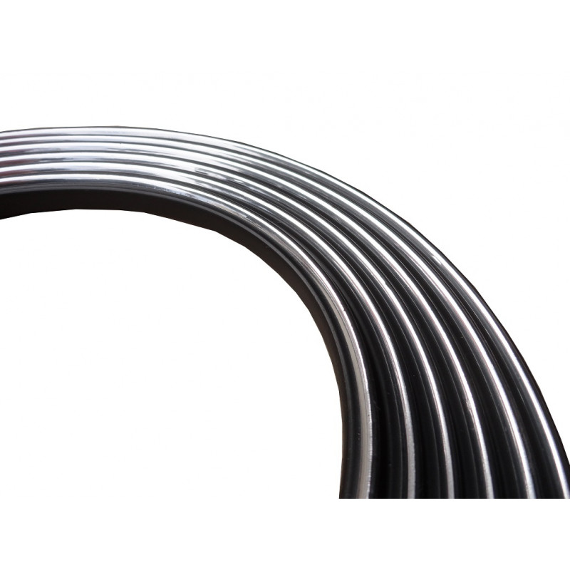 Friso Lateral Dodge Polara Preto E Cromado - Jogo