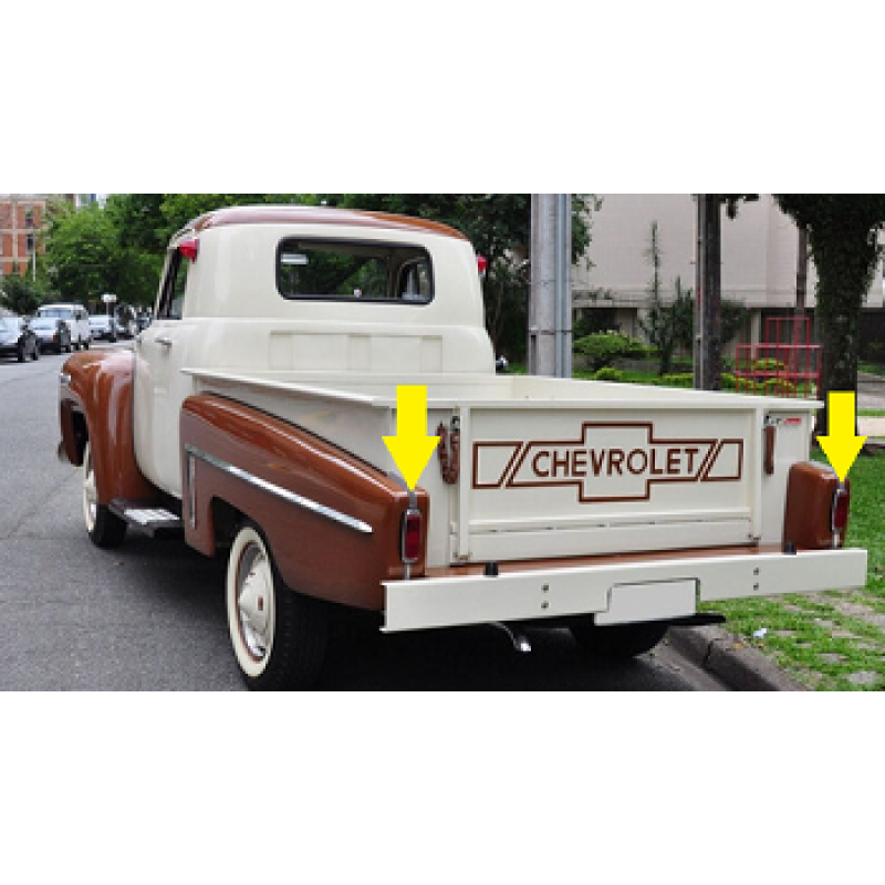 Lanterna Traseira Chevrolet Brasil 3100 58 À 63 Original Usada