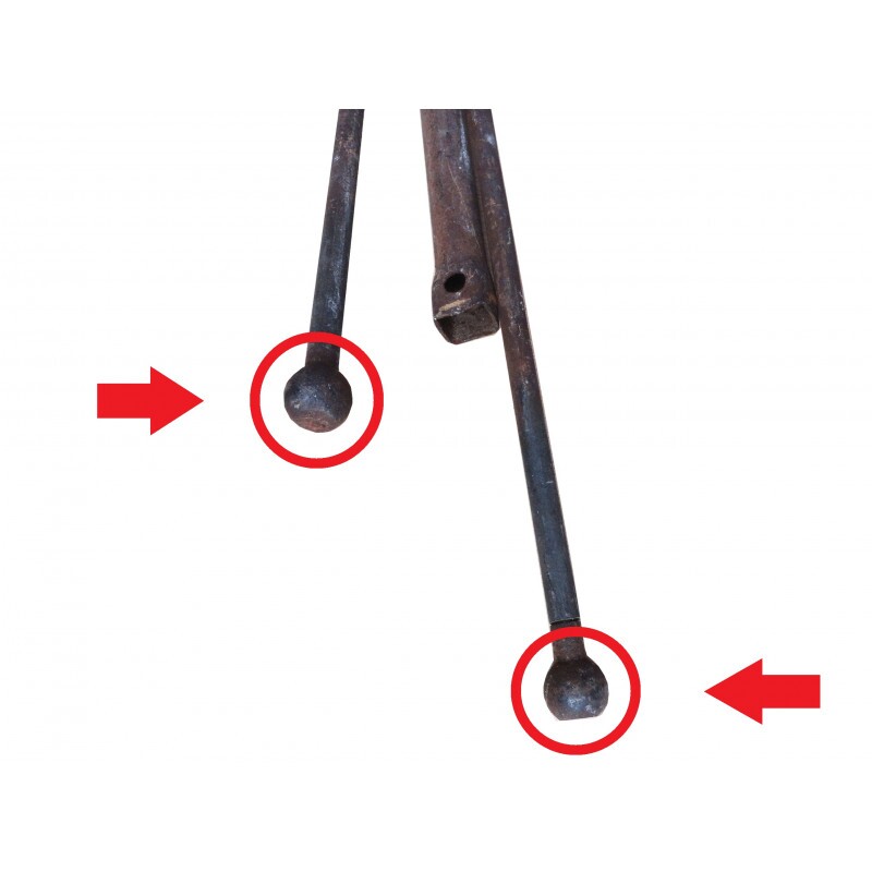 Haste Retrovisor Externo F-350 F-4000 72 À 85 Usado Com Detalhe