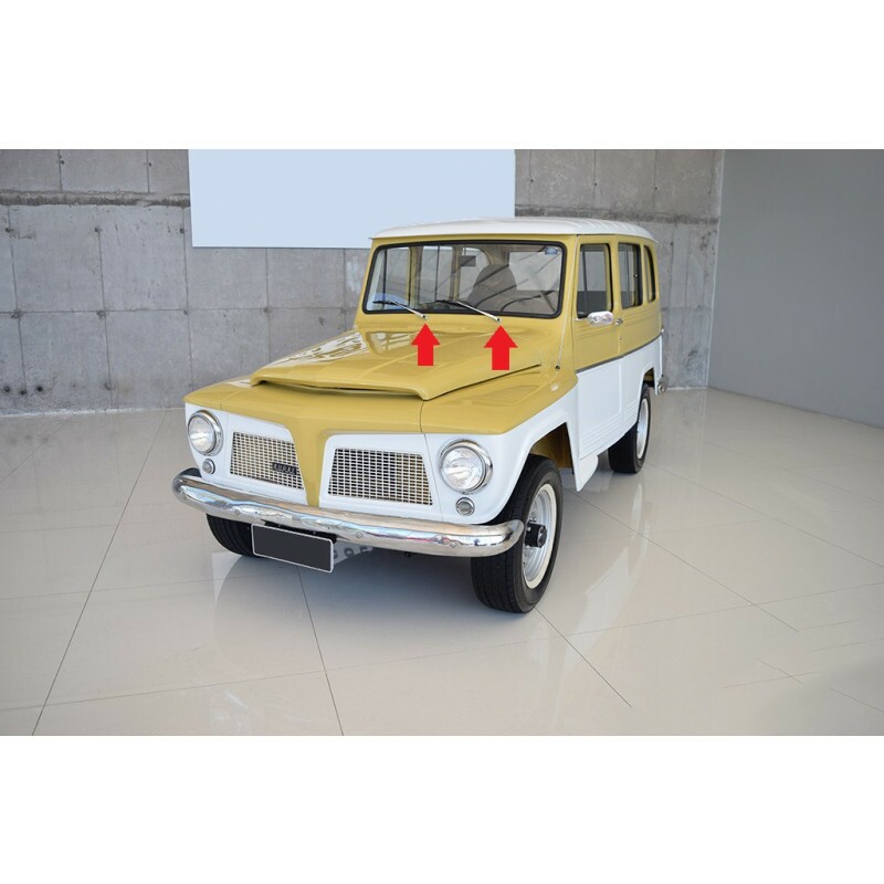 Pivô Limpador Direito Rural F-75 60 À 63 Com Cabo De Aço