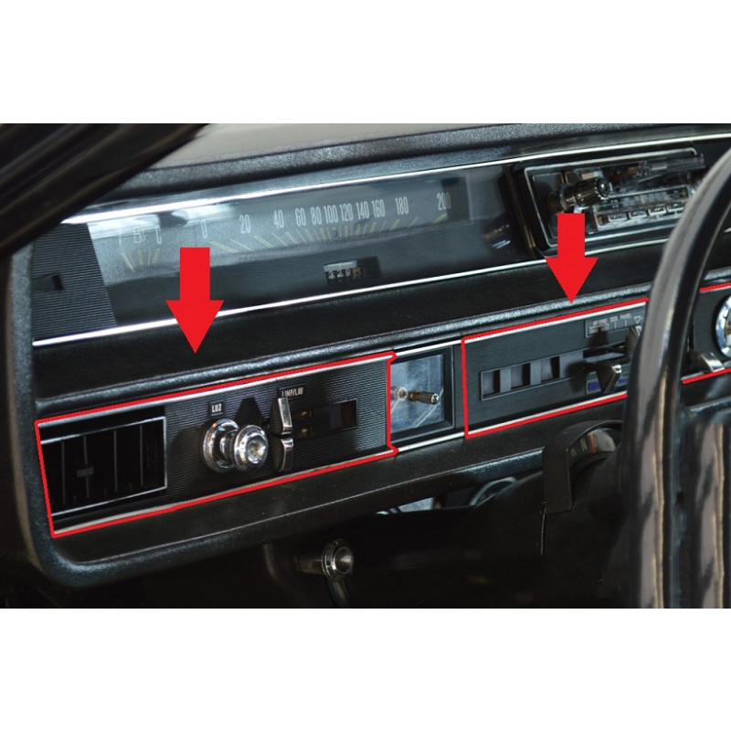 Moldura Ar Condicionado Ignição Luzes Landau 76 Diante - Par