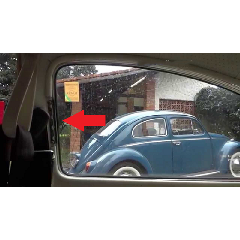 Capa Dobradiça Janela Basculante Fusca Branca Original Vw