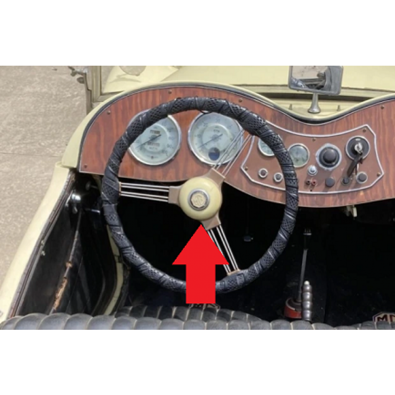 Botão Buzina Volante MG TD Década 50 60 Original Com Detalhe