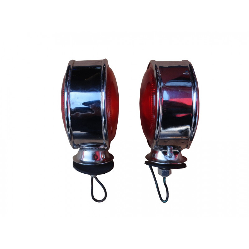 Lanterna Pisca Do Paralama Pick Up Universal Cromada - Par