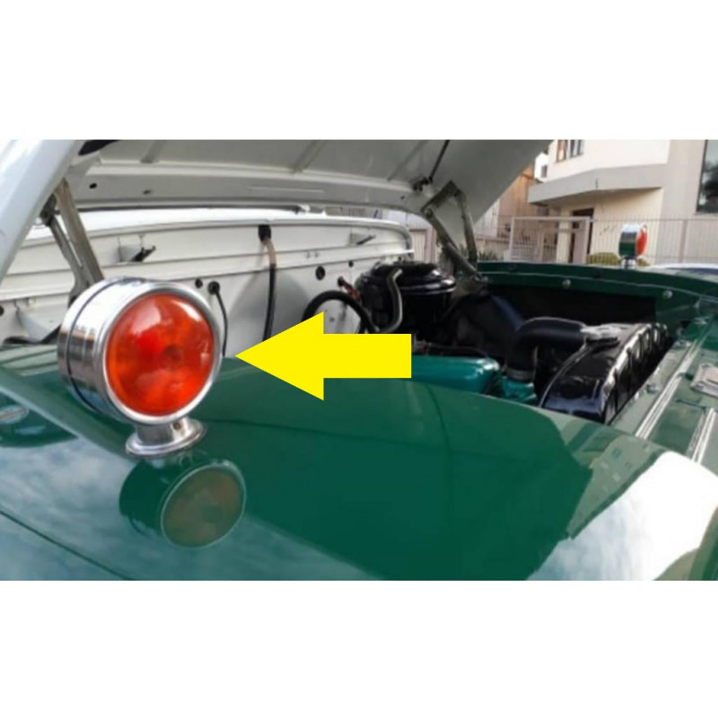 Lanterna Pisca Do Paralama Pick Up Universal Cromada - Par