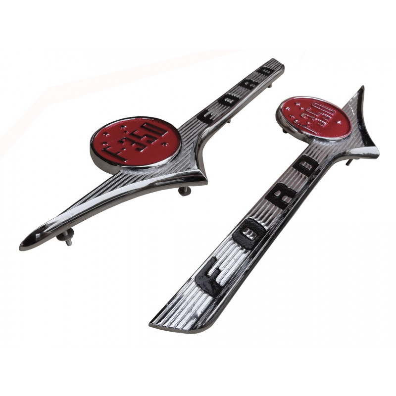 Emblema Lateral Ford F-350 1956 Reprodução Novo - Par