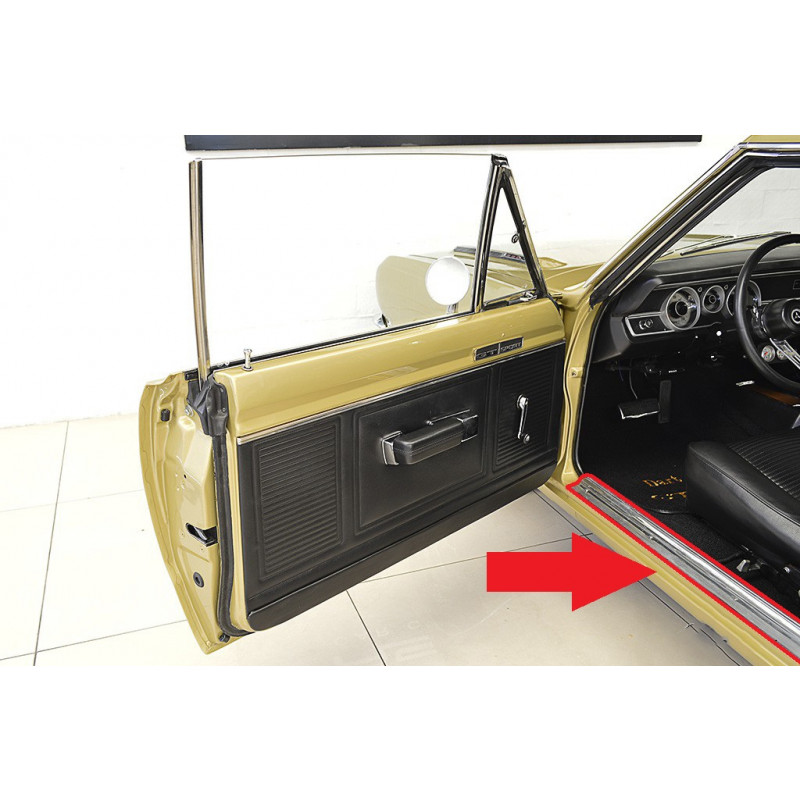 Friso Soleira Porta Esq Dodge Dart Le Baron 4 Porta Original