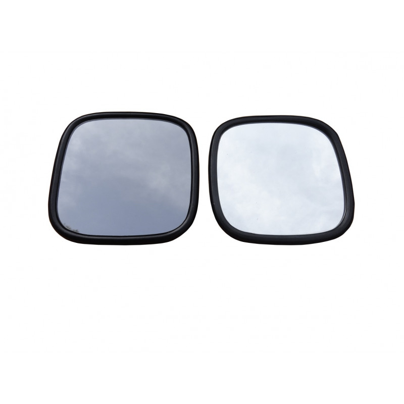 Retrovisor Externo Quadrado 13 Cm Antigo Universal Preto