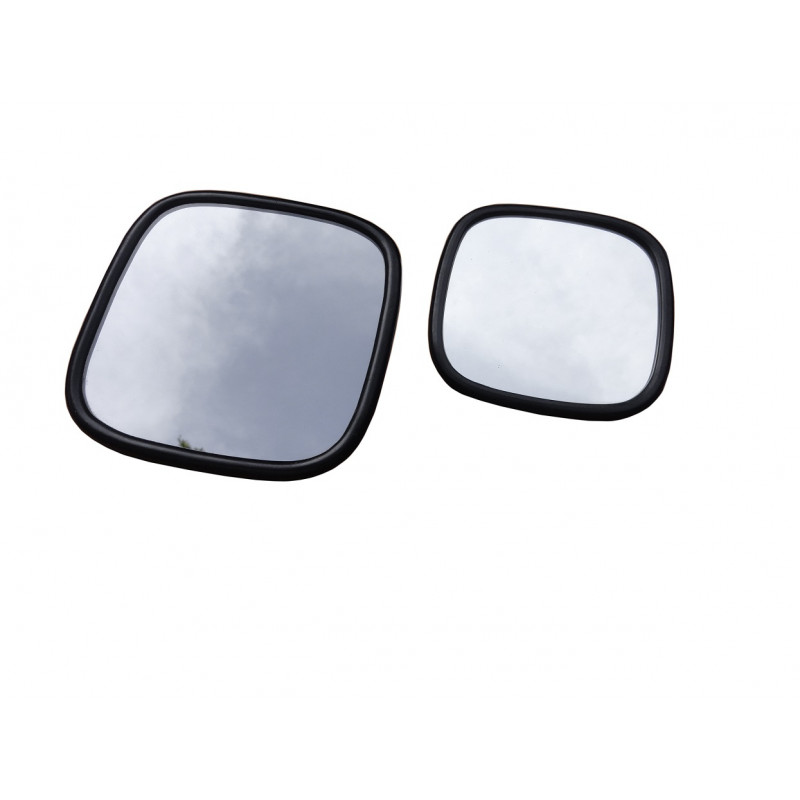 Retrovisor Externo Quadrado 13 Cm Antigo Universal Preto