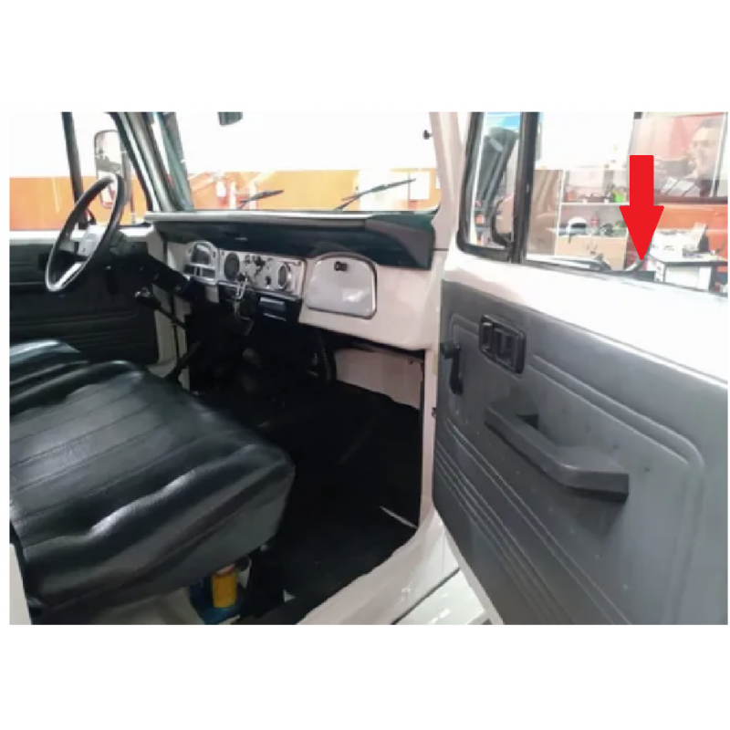 Pestana Externa Porta Janela Toyota Bandeirante 85 em Diante - Par