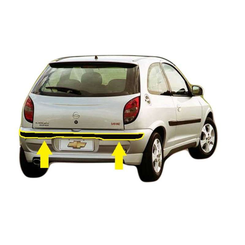 Friso Aplique Parachoque Tras. Celta Até 06 Original GM Novo