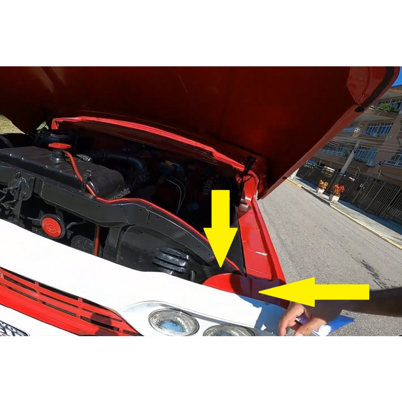 Ponta Acabamento Paralama Esquerdo F-100 F-350 F-600 62 à 68 Original