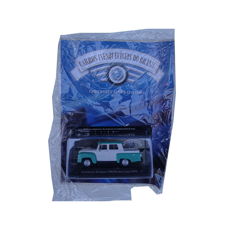 Miniatura Chevrolet Brasil Alvorada Cabine Dupla Carros Inesquecíveis Brasil Nova