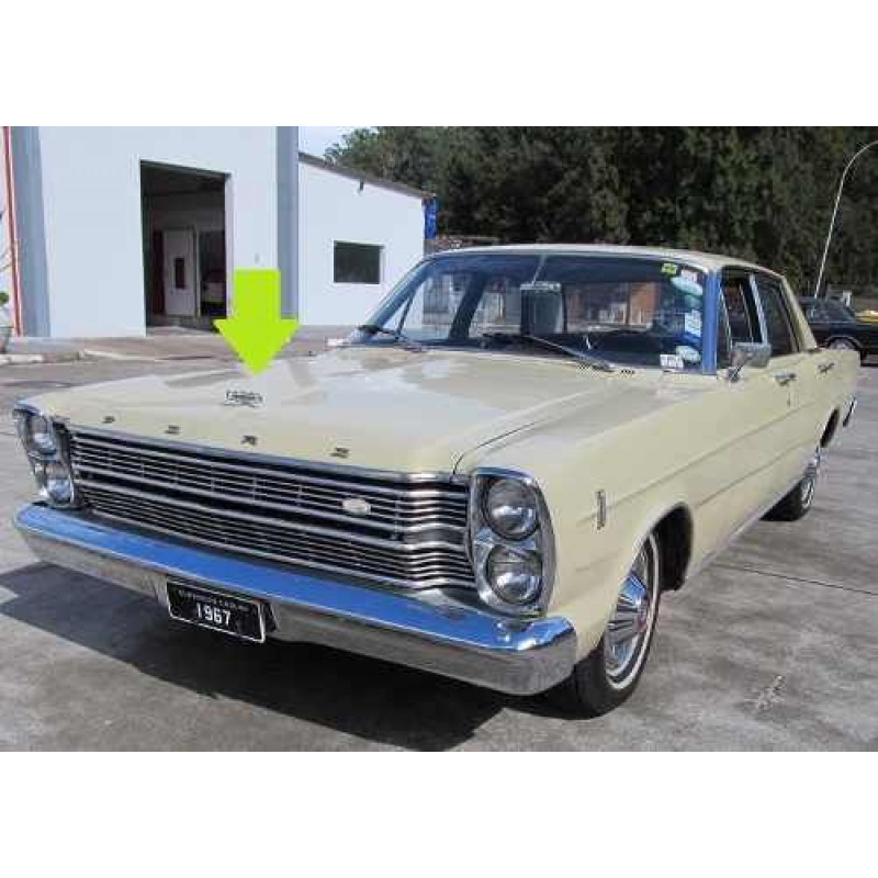 Emblema Mira Capô Galaxie 500 67 à 69