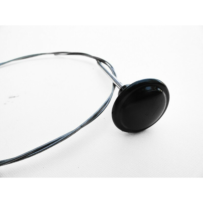 Cabo de Abrir Capô Fusca de Todos os Anos Preto Novo