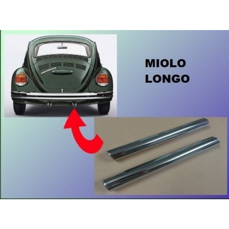 Tubo Escape Fusca Modelo com Miolo Longo - Par