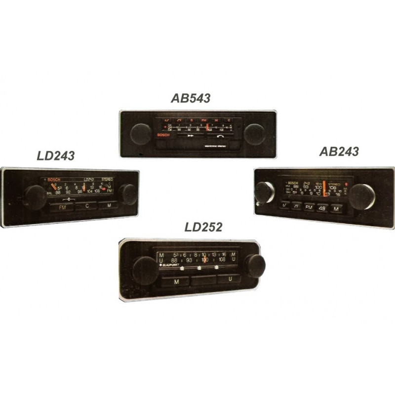 Moldura Aro Rádio Volkswagen Fusca Bosch Blaupunkt Cromada