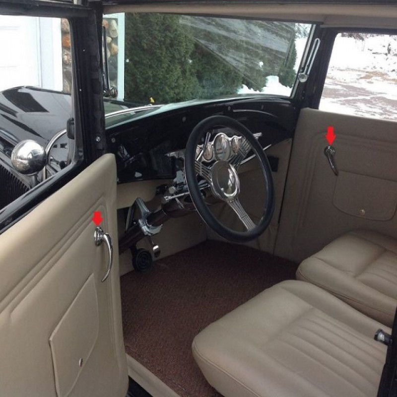 Moldura Maçaneta Interna Roseta Ford Victoria 30 á 31 Importado - Par