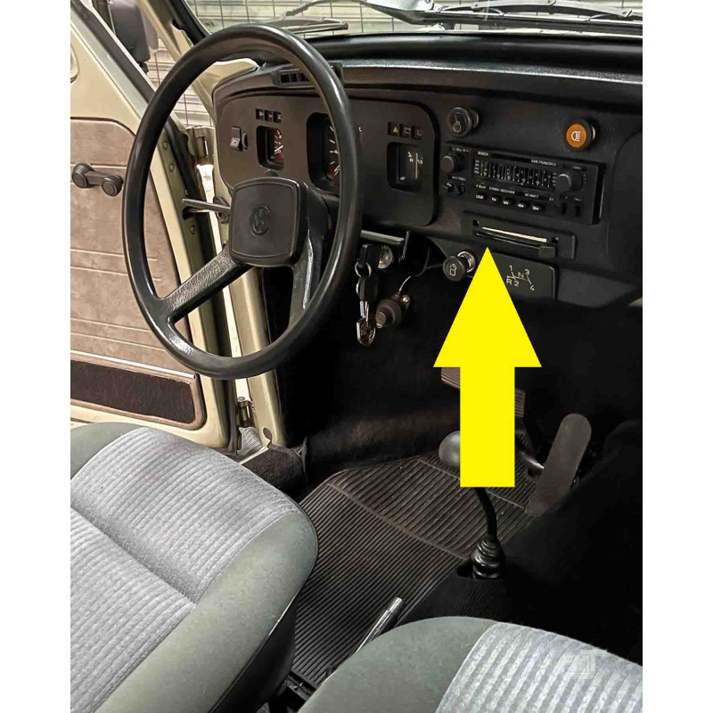 Moldura Controle do Ar Painel Fusca 1981 a 1996 Itamar Metal Novo